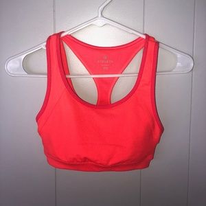 Athleta neon orange sports bra